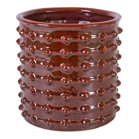 VASO CERAMICA 24X24X24 ROSSO